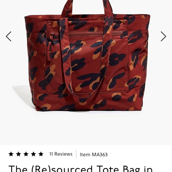 Madewell (Re)sourced tote in painted leopard - Picture 2 of 5